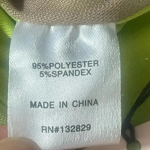 HP🔥NWT Superdown Women's XS Cierra Halter Neck Top Lace Up Back Neon Green Tan - Picture 7 of 10